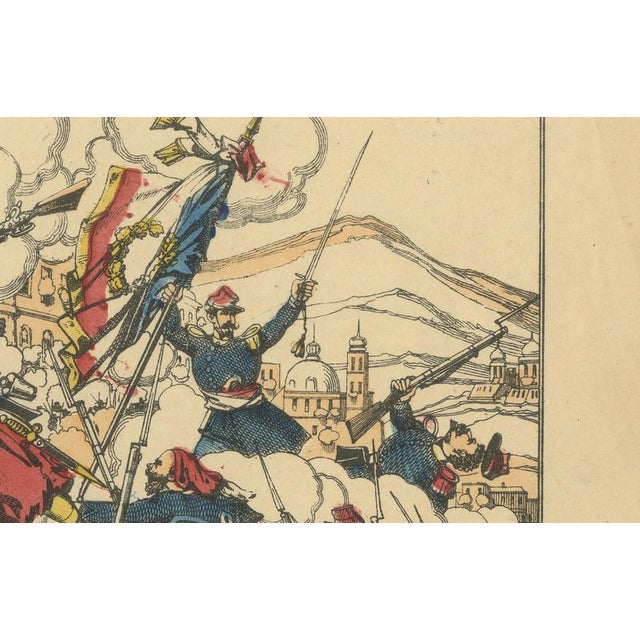 Mid 19th Century Battle of Puebla, 1863, Paper For Sale - Image 5 of 12