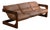 Three-Seat Sling Sofa, Oak & Leather, Attributed to Lou Hodges 1970s For Sale