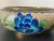 Blue Pink Lotus and Bird Cloisonne Enamel Decorative Bowl or Catchall For Sale - Image 8 of 18