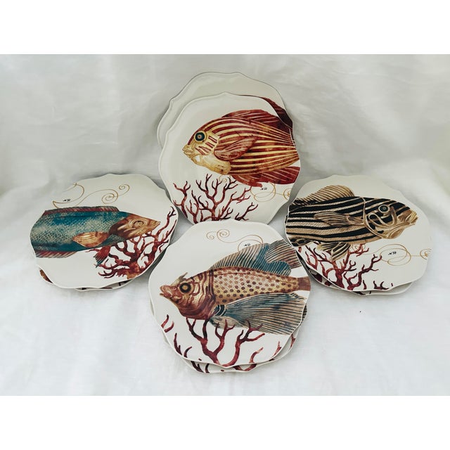 Tim Coffey Fish Plates Edition 1-4-a Set of 4 For Sale In Palm Springs - Image 6 of 7