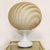 White and Beige Swirl Murano Glass Globe Table Lamp For Sale - Image 5 of 8