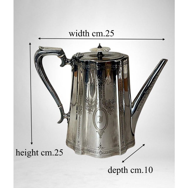 Mid 19th Century Martin Hall & Co. English Silver-Plated Tea and Coffee Service For Sale - Image 18 of 18