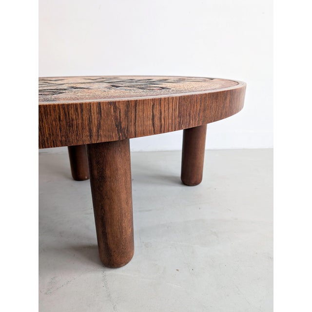 Brutalist Brutalist French Lava Stone Coffee Table, 1960s For Sale - Image 3 of 8