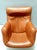 Karuselli Lounge Chair in Orange Leather by Yrjö Kukkapuro for Haimi, 1970s For Sale - Image 9 of 15