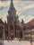Gachegov, Church in Riga (Latvia), Russian Painting, 1961 For Sale In Los Angeles - Image 6 of 12