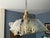 1986 Art Deco Fredrick Ramond Glass Brass Chandelier For Sale In Chicago - Image 6 of 9