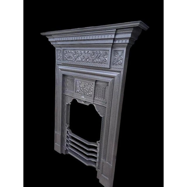 Edwardian Cast Iron Combination Fireplace Surround For Sale - Image 4 of 18