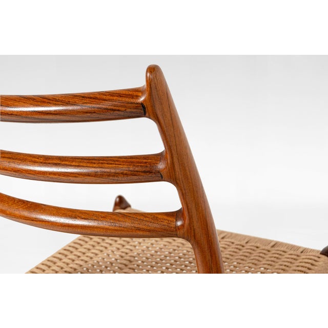 Model 78 Dining Chairs by Niels Otto Møller for J.L. Møller Mobelfabrik, Denmark, 1950s, Set of 4 For Sale - Image 6 of 7