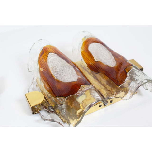 Metal Vintage Wall Lamps in Murano Glass from Hillebrand, 1970s, Set of 2 For Sale - Image 7 of 13