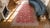 Textile 1900s Pink Raspebery Geometric Antique Indian Agra Rug 4'6" X 7'9" Handknotted Cotton Carpet For Sale - Image 7 of 9