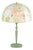 Table Lamp with Turned Wooden Base and Floral Shade by Josef Frank for Svenskt Tenn, 1960s For Sale