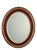 Oval Mirror in Mahogany For Sale