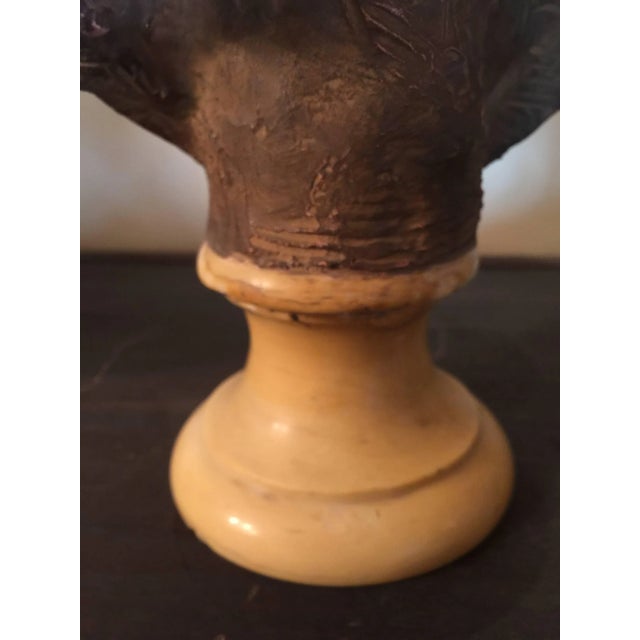 20th Century Louis XVI Terra Cotta Bust of Comte D'artois, by Fernand Cian For Sale - Image 4 of 8