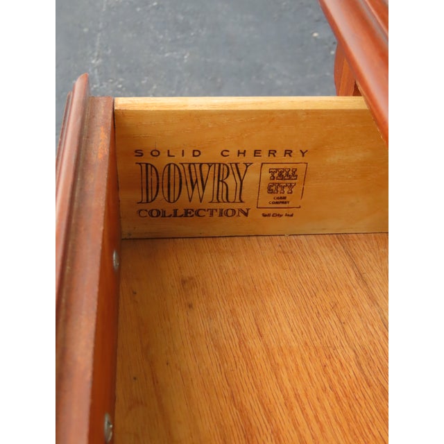 Tell City Dowry Solid Cherry Nightstands End Side Bedside Table 6899 For Sale In Miami - Image 6 of 11
