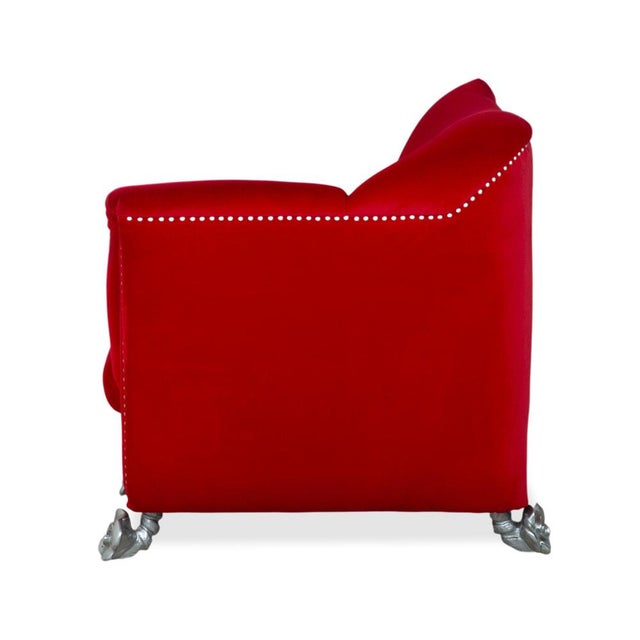 Gaudi Fabric and Velvet Lounge Chair from Bretz For Sale - Image 15 of 16