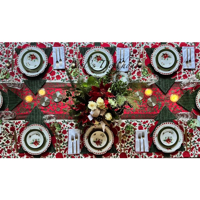 1980’s Crisa Reindeer & Holly Christmas Highball Glasses - Set of 10 For Sale - Image 9 of 12