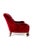 Victorian Burgundy Velvet Armchair For Sale - Image 4 of 11