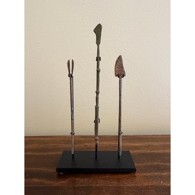 Collection of Twelve Ancient Roman Bronze Medical Instruments on Custom Museum Mounts For Sale - Image 12 of 12