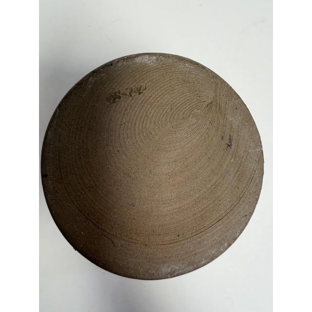1970s Signed Koishiwara-Yaki Studio Pottery Vase 6” Japanese Mingei Folk Art Kushime For Sale - Image 10 of 11