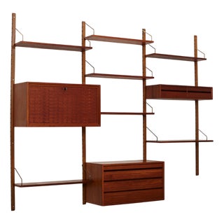 Royal System Wall Unit by Poul Cadovius for Cado, Denmark, 1950s For Sale