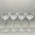 Vintage set of 4 Waterford Irish crystal “Lismore” Hock wine glasses. A fine set of stemware that adds elegance and luxury...