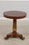 Traditional Gorgeous Burl Wood Inlaid Round Accent Table For Sale - Image 3 of 16