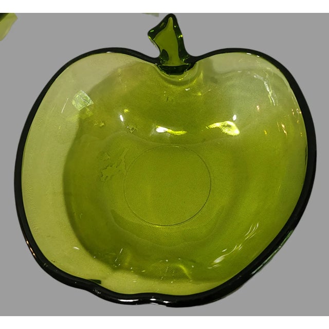 Mid 20th Century Vintage Hazel-Atlas Green Apple Shaped