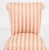 Contemporary Pink Striped Silk Upholstered Slipper Chair For Sale - Image 3 of 8