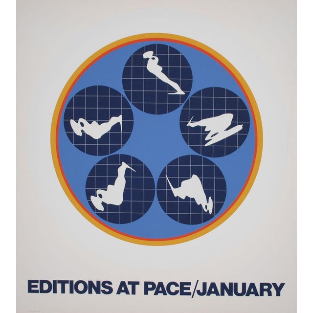 Editions at Pace (1969) by Ernest Trova is a striking example of late 1960s Pop Art and modernist graphic design. The...