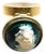 Vintage Gold Profile Cameo Pill, Trinket, Ring Box For Sale