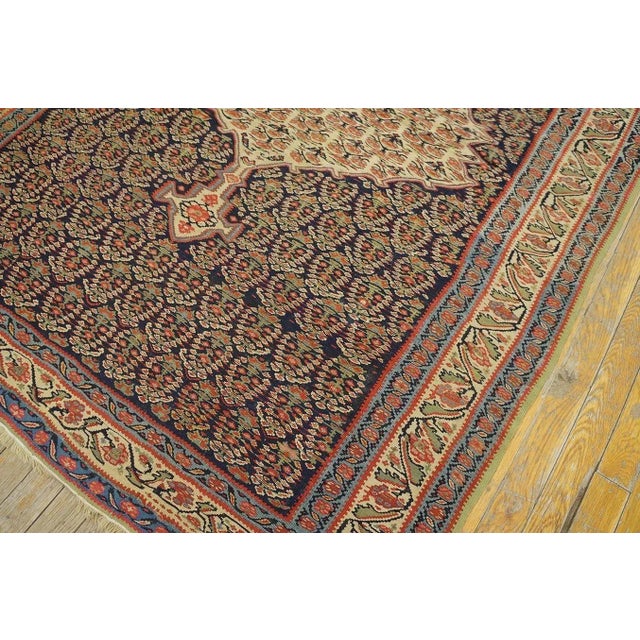19th Century W. Persian Senneh Kilim ( 4'3" x 5'10" - 103 x 178 ) For Sale - Image 9 of 12