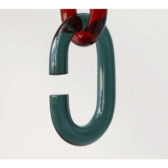 Mid-Century Modern Mid-Century Modern Trueing Cerine Swagged Chandelier For Sale - Image 3 of 5