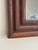 Brown Vintage Hollywood Regency Embossed Faux Bamboo Wood Walnut Stained Wall Mirror For Sale - Image 8 of 11