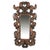 Florentine Mirror Carved Silver Decorated Red For Sale - Image 9 of 9
