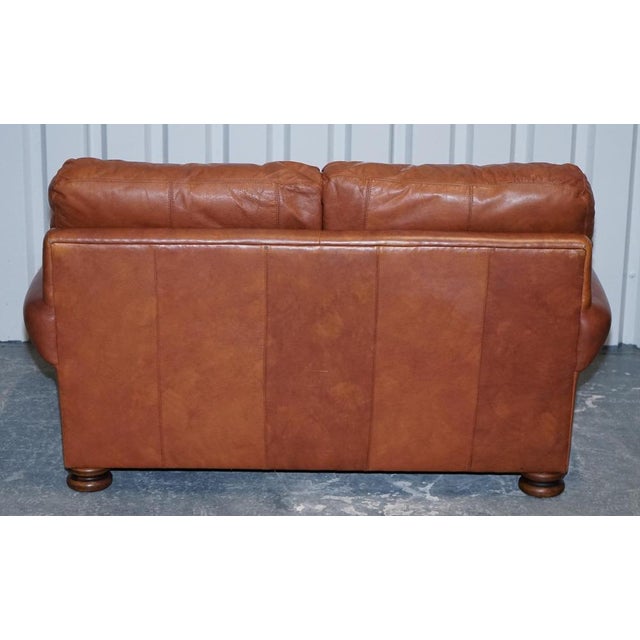 Tan Leather Cordoba Two-Seater Sofa from Tetrad For Sale - Image 17 of 18