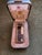 Metal Rare Vintage Dunhill Gold Plated Cognac Marble Lacquer Lighter Original Sky Case For Sale - Image 7 of 12