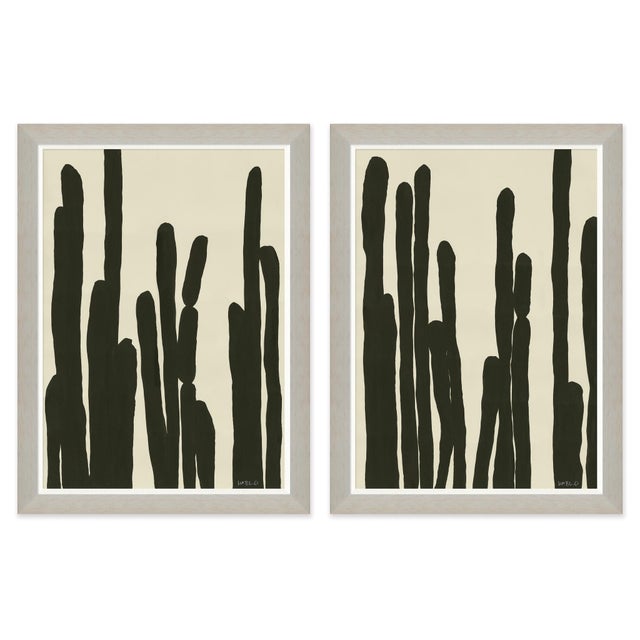 Hable Cactus I and II by Susan Hable For Sale - Image 4 of 4
