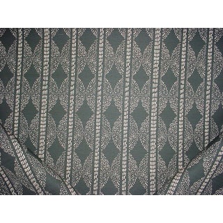 Lulie Wallace Sophie Black Brown Southwest Ikat Print Upholstery Fabric - 1-5/8 Yards For Sale