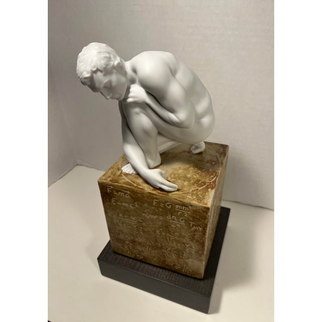 LLADRÓ Scientia Porcelain Man Figurine Matte Finish #1018018 Hand made in Spain Aprox. dimensions: 12"H x 6"W x 6"D Mint...