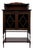Antique Early 20th Century English Edwardian Mahogany Display Cabinet Vitrine For Sale