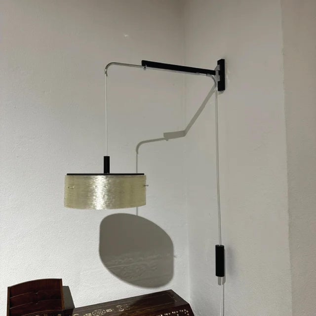 Mid-Century Modern Counterweight Wall Lamp, 1960s For Sale - Image 3 of 4