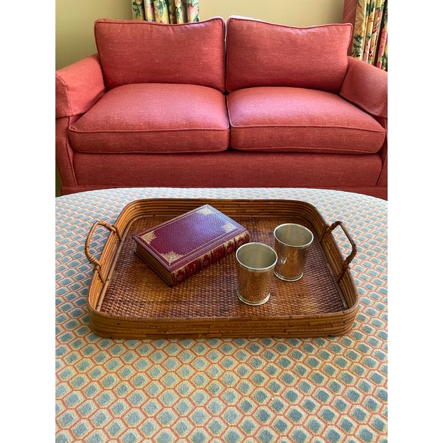 Pair of mint Julep Lunt cups. Both have scrolled Monograms RHD. And rimmed tops and bottoms. Great for Kentucky Derby day...