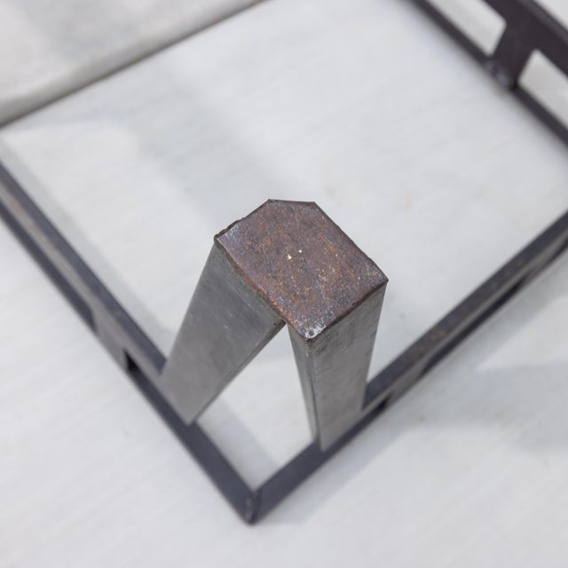 1950s Walter Lamb for Pacific Iron Architectural Coffee Table Frame, Attributed For Sale In Sacramento - Image 6 of 10