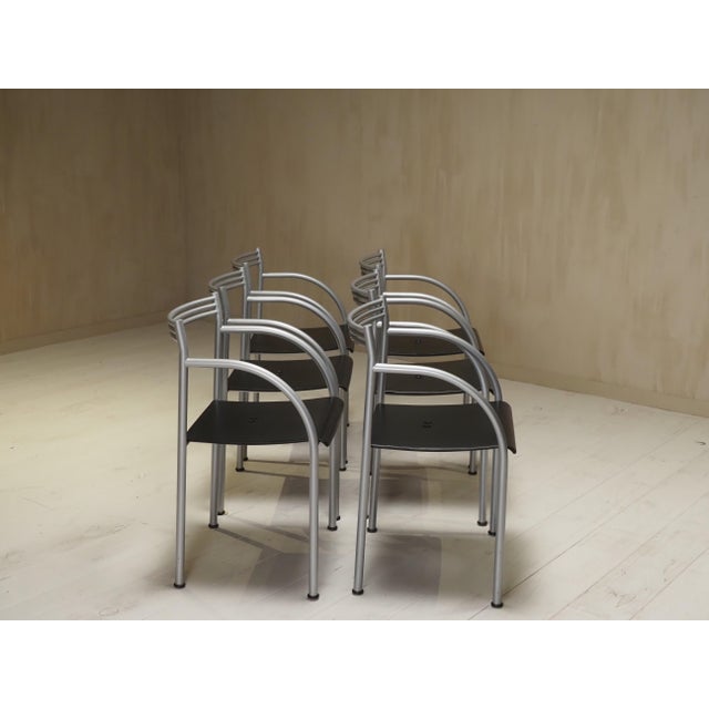 Metal Spanish Francesca Chairs by Phillippe Starck, 1980s, Set of 6 For Sale - Image 7 of 11
