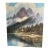 1930s Joachim Lemke Mountain Lake Landscape Oil Painting, Unframed For Sale