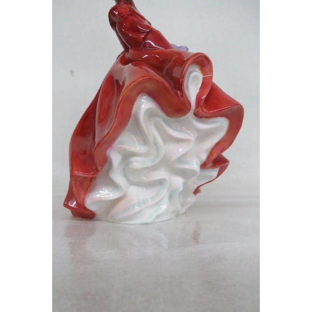 Red Royal Doulton Lilac Time Hn2137 Bone China Porcelain Figurine For Sale - Image 8 of 13