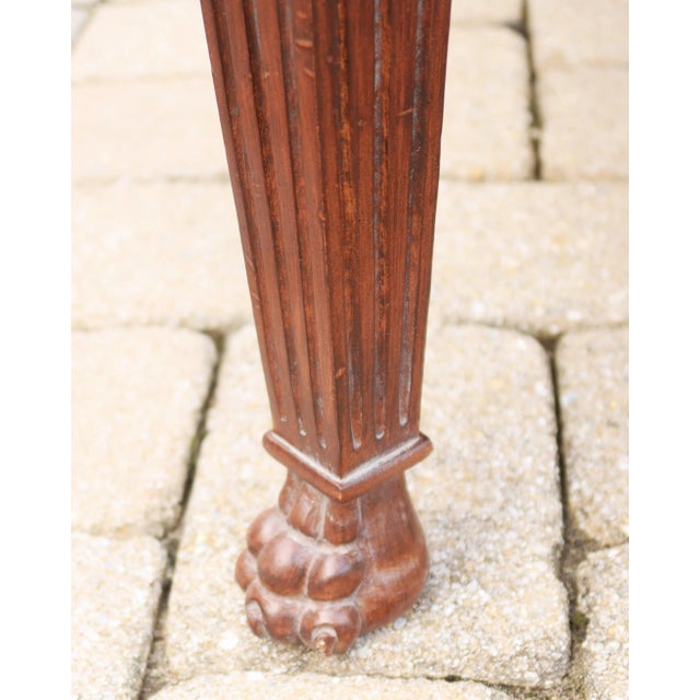 Textile Jeffco Regency Style Lion Head Upholstered Bench For Sale - Image 7 of 12