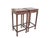 Pair of Asian Square Top Accent Tables or Side Tables For Sale - Image 4 of 6