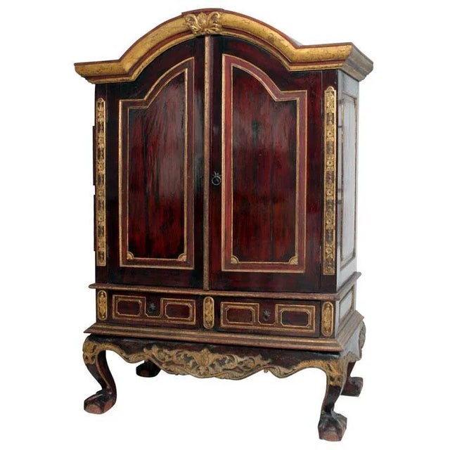 Asian Early 20th Century Dutch Colonial Cabinet For Sale - Image 3 of 10