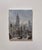 This oil on canvas depicts a city skyline dominated by the Empire State Building, set against a moody, overcast sky. The...